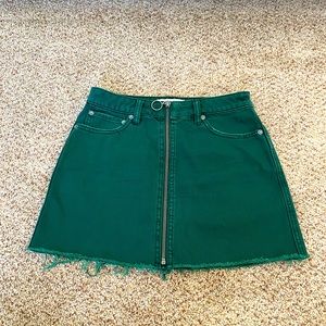 We the free (free people) green denim skirt - NWOT